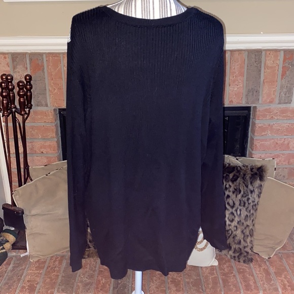 Lane Bryant | Festive Sequin Full Zip Sweater | Plus Size: 26/28 (4X) - Picture 4 of 7